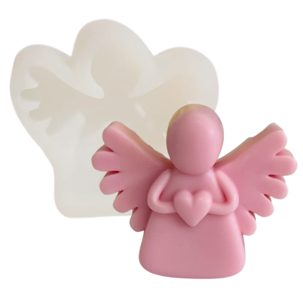 Molde Vela de Ángel Corazón 2D