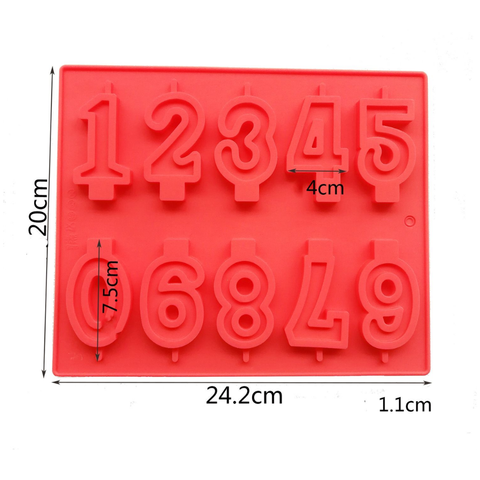 Molde Velas Números Cumpleaños