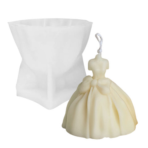 Molde Vestido con Moño 3D