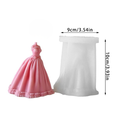 Molde Vestido Princesa 3D