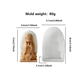 Molde Virgencita con Flores 3D