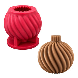 Molde de Silicón esfera navideña 3D para manualidades navideñas