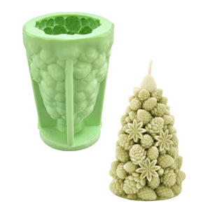 Molde de Silicón árbol de piñas para manualidades navideñas