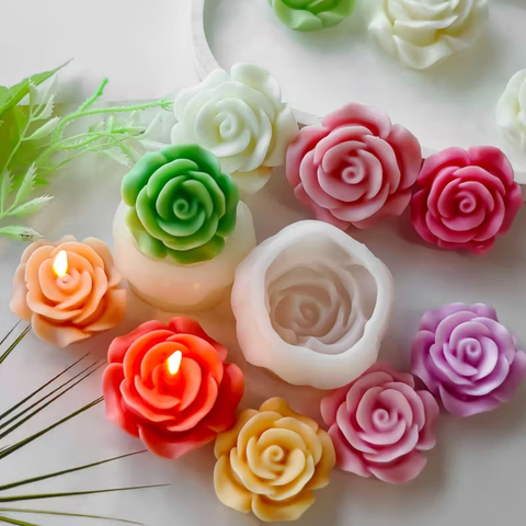 Molde Rosa Abriendo 3D