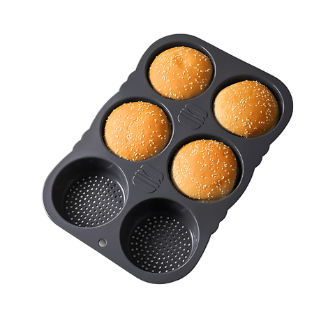 Molde De Silicón para hamburguesas 6 cavidades