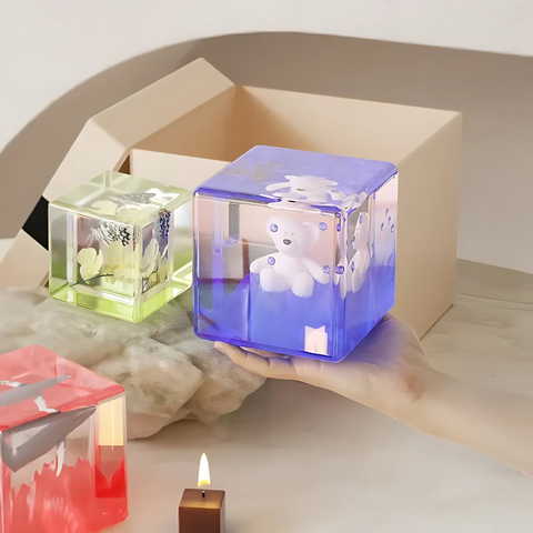 Molde Resina Cubo 10 Cm