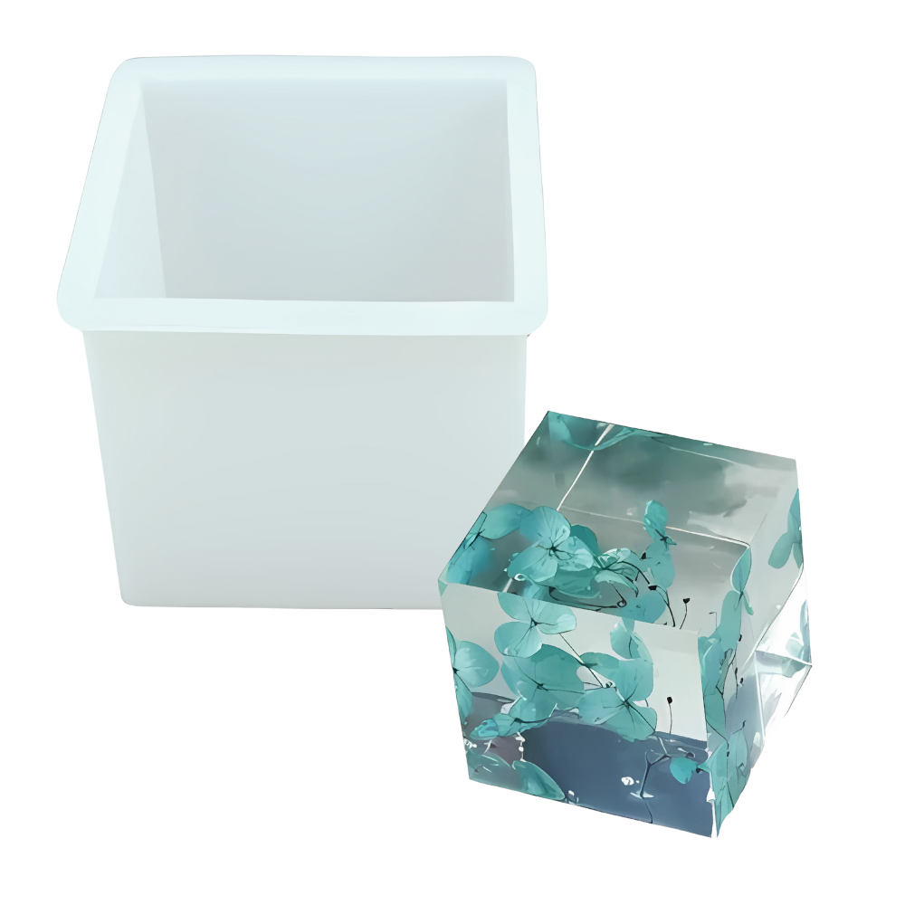 Molde Resina Cubo 8 Cm