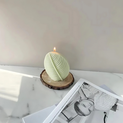 Molde para vela de Hoja 3D