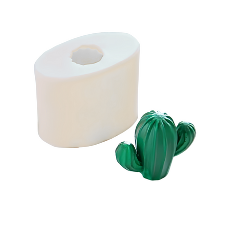 Molde de Silicón cactus chico 3D