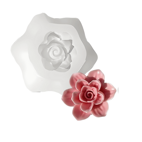 Molde Flor Pétalos vela 3D