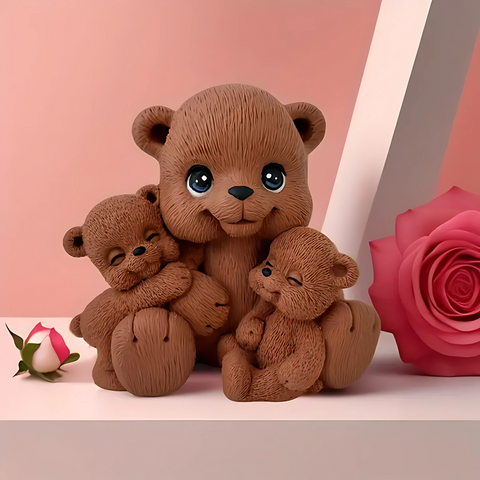 Molde De Amor De Osos vela 3D.