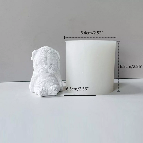 Molde Perro Sharpei Dormido 3D