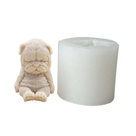 Molde Perro Sharpei Dormido 3D