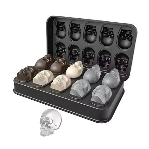 Molde de Cráneos 3D Silicón Premium 10 Cavidades
