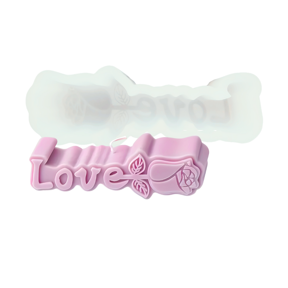 Molde Rosa Romántica Love 2D