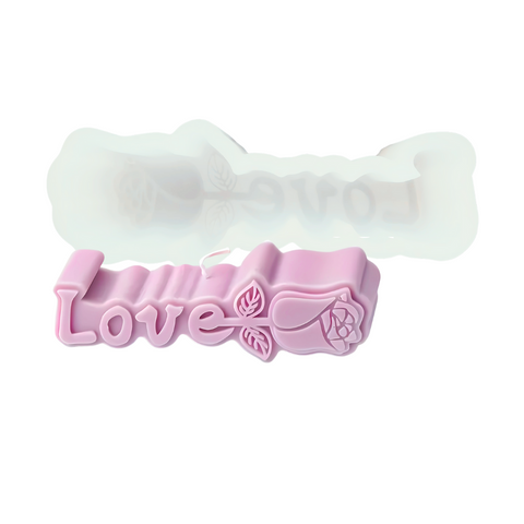 Molde Rosa Romántica Love 2D