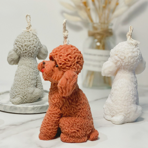 Molde Perrito Puddle 3D para Vela