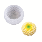 Molde para Vela 3D Flor Dalia puntiaguda.