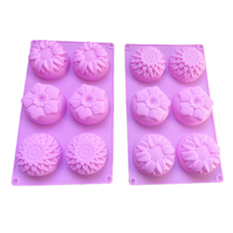 Molde de Silicona Flores Mixtas y Margaritas