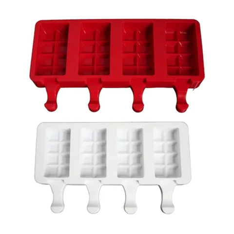Molde de Paletas Cuadradas (4 Cavidades)