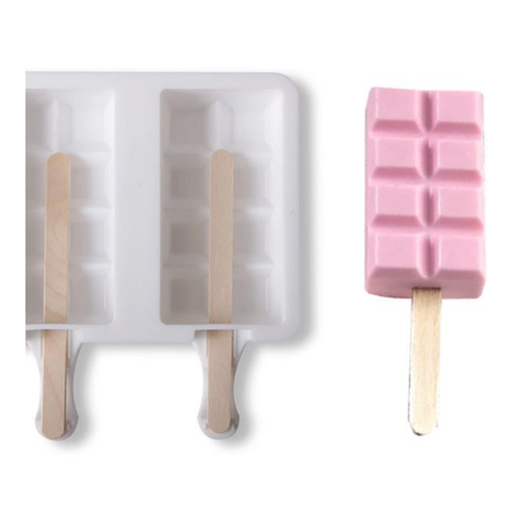 Molde de Paletas Cuadradas (4 Cavidades)