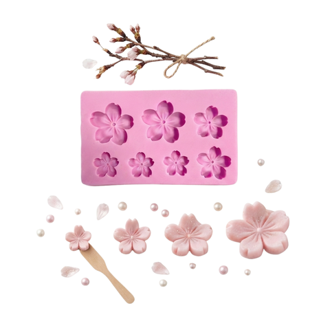 Molde 3D Flor chica para Vela