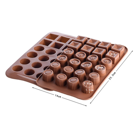 Molde Chocolatero Mix 3 Diseños