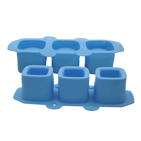 Molde 3 Macetas Cuadradas