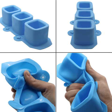 Molde 3 Macetas Cuadradas