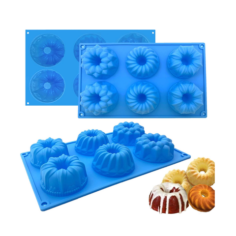 Molde 6 flores para Flanes y Gelatinas