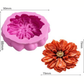 Molde 3D para Vela Flor Peonia Japonesa.