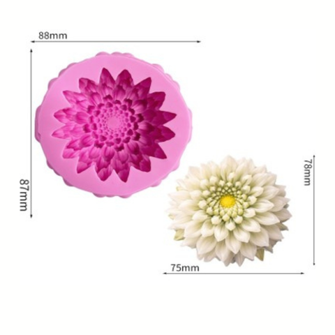 Molde Flor 3D Margarita para Velas.