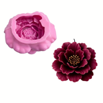 Molde Flor 3D Peonia para Vela.