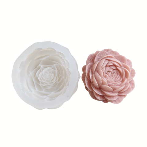 Molde para Vel 3D Peonia abriendo.