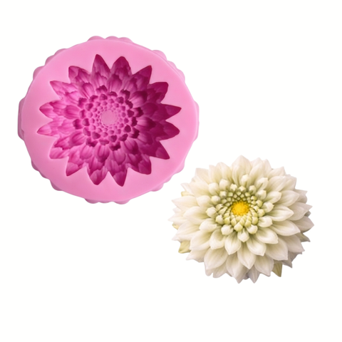 Molde Flor 3D Margarita para Velas.