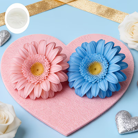Molde 3D para Vela Girasol.