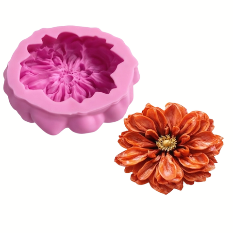 Molde 3D para Vela Flor Peonia Japonesa.