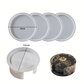Set Portavasos con Base Almacenamiento Redondo
