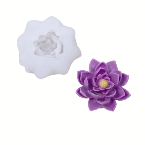 Molde 3D para Vela Flor de loto.