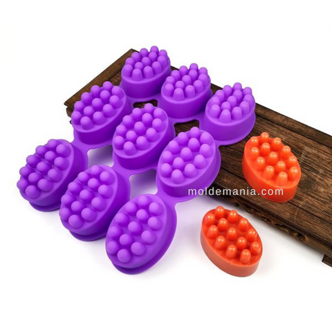 Molde 9 Cavidades Jabones Exfoliantes