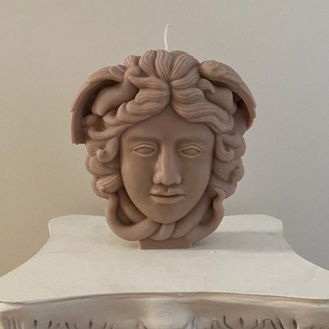 Molde Silicón Medusa Cabeza Jumbo 2D Decorativa