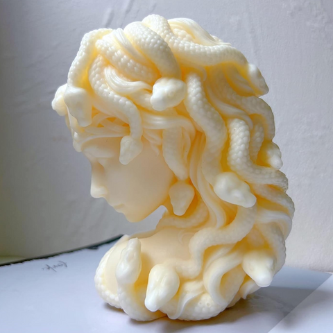 Molde de Silicón Escultura Medusa 2D Mediana