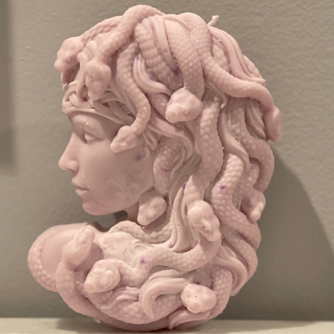 Molde de Silicón Escultura Medusa 2D Mediana