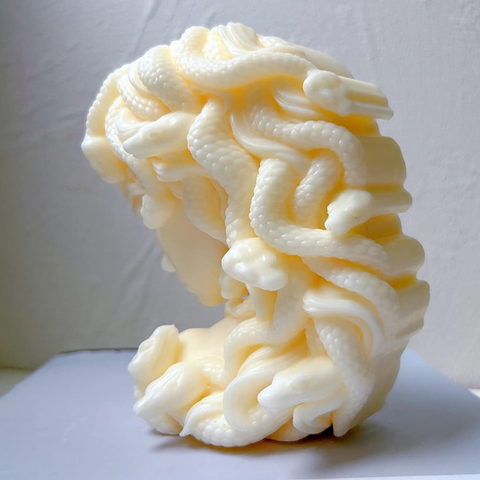 Molde de Silicón Escultura Medusa 2D Mediana