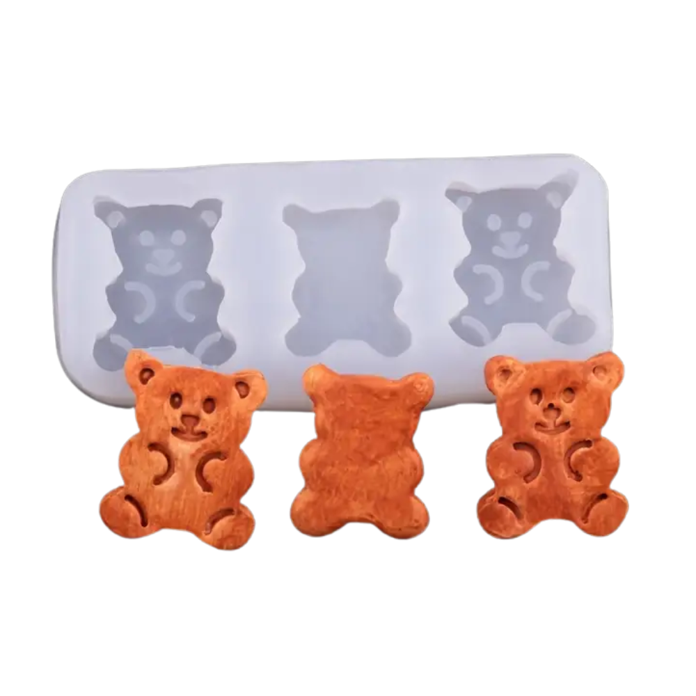 Molde 3 Galletas de Osos Fondant