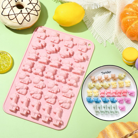 Molde Mini Animales Zoo