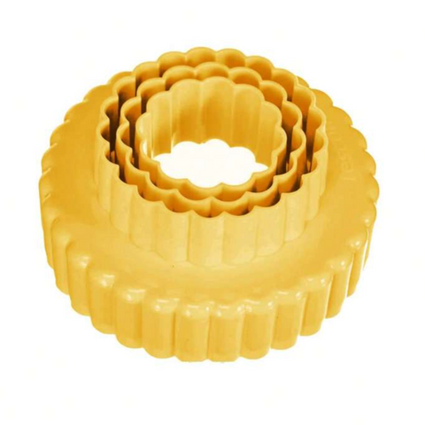 Set Moldes Cortadores de Galletas 6 Flores Dobles
