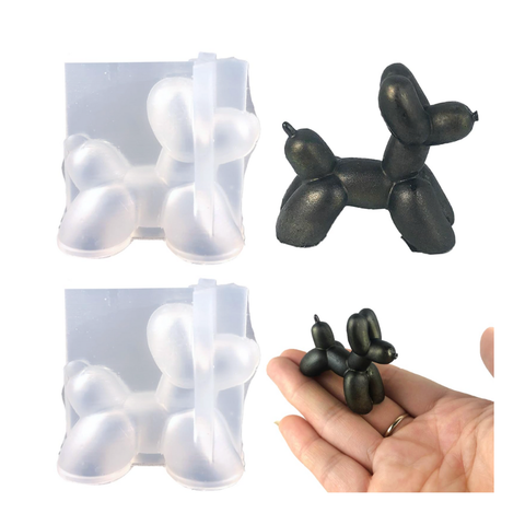 Molde de Silicona Perro de Globo Mini (4.3cm) - Ideal para Resina y Colgantes