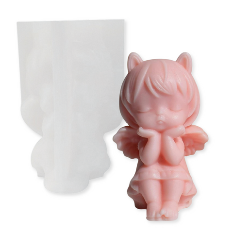 Molde de Silicón para Nena Angel 3D