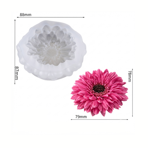 Molde Flor Gerbera 3D para Vela